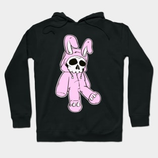 Skeleton Skull Pink Dead Hare Costume Rabbit Bunny Hoodie